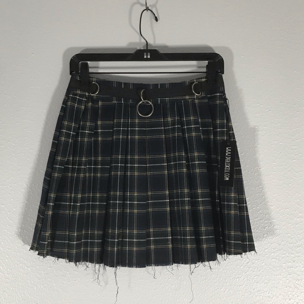 Dolls kill Pleated plaid skirt